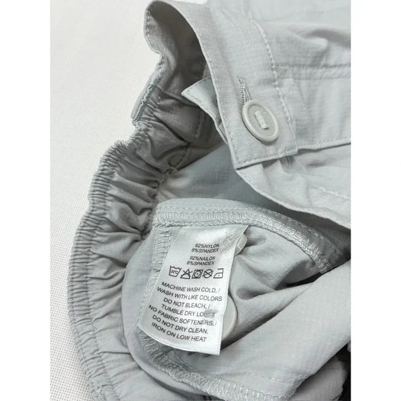 Coast Shore Men's Nylon Blend Gray Shorts Size Small Elastic Waist - Picture 7 of 16